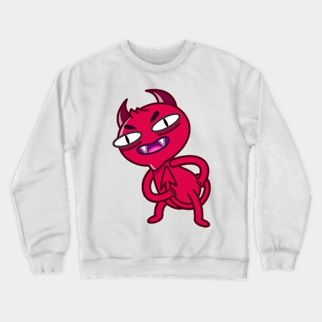 Red Devil is dance Crewneck Sweatshirt by ManimeXP